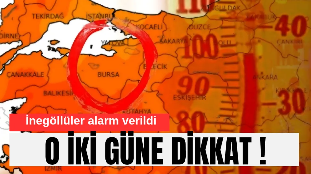 İnegöllüler Dikkat! Kavurucu Sıcaklar Geliyor