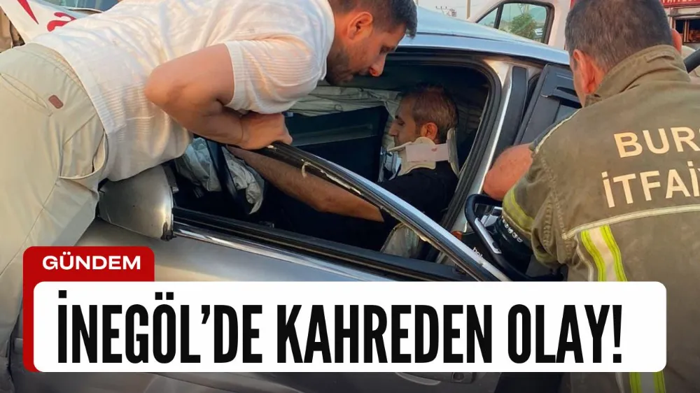 Ambulansla otomobil çarpıştı !