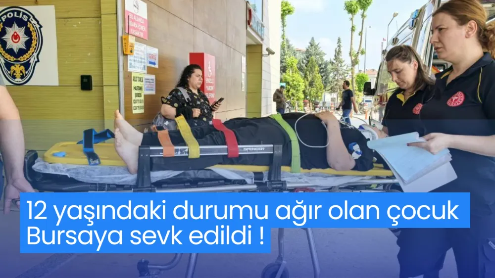 İnegöl’de Motosiklet Kazası: 12 Yaşındaki Sürücü Ağır Yaralandı