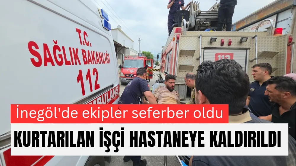 Talaş Emiciye Sıkışan İşçi İçin Kurtarma Operasyonu Başlatıldı