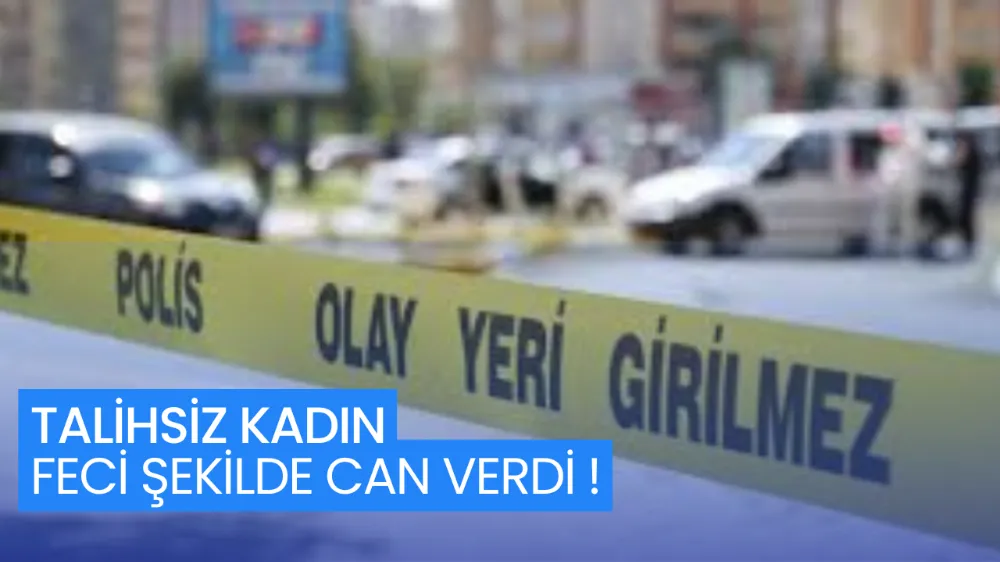 Yola uzanan kadın feci şekilde can verdi !