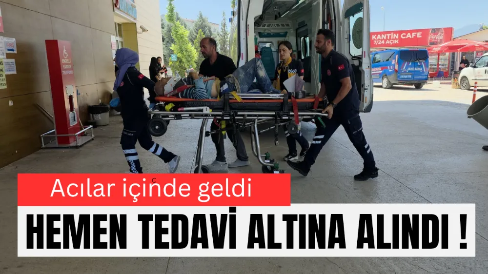 İnegölde yüksekten düşen işçi ağır yaralandı 