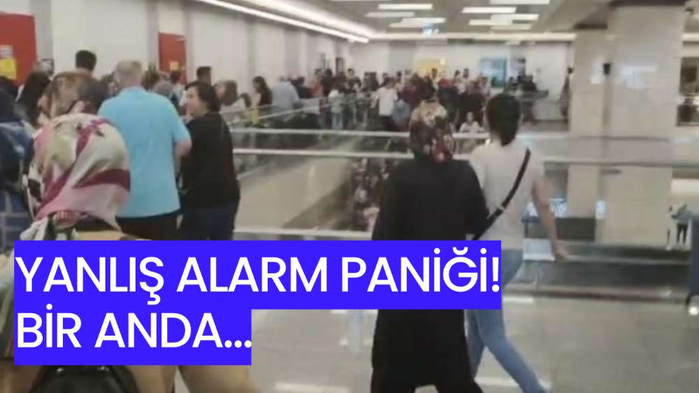 Yanlış alarm panik yarattı!