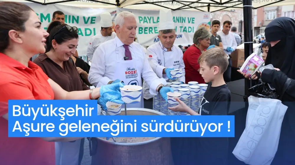 Büyükşehir aşure geleneğini sürdürüyor