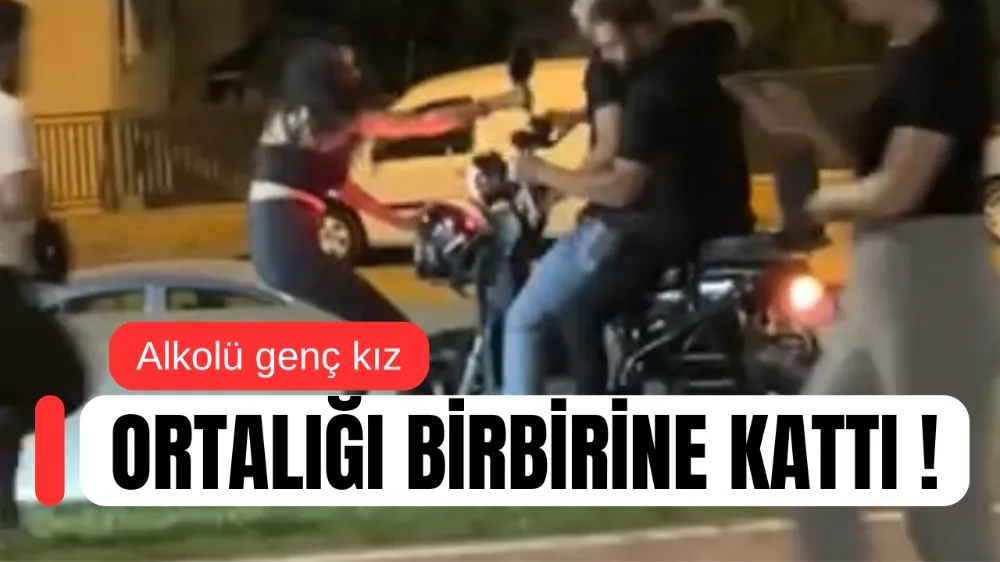 Alkollü Genç Kız Ortalığı Birbirine Kattı