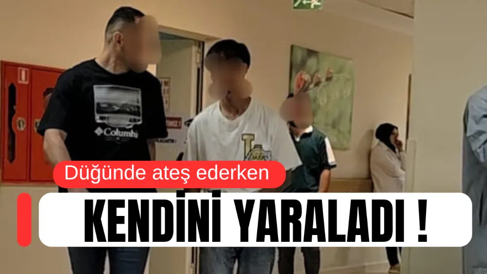 Düğünde silahla oynarken yaralandı !