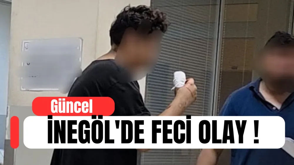 İnegölde feci olay 