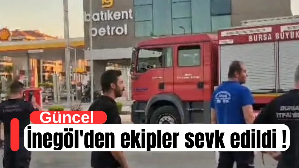 Yangın bölgesine İnegöl