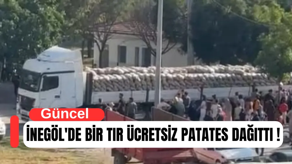 Bir kamyon ücretsiz patates dağıttı !
