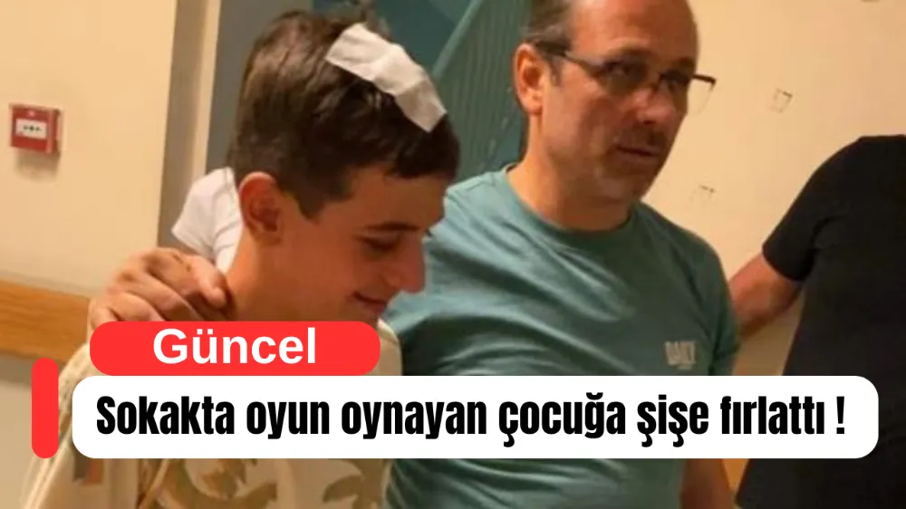 İnegöl’de Akılalmaz Olay: Oyun Oynayan Çocuğun Başına Şişe Attılar