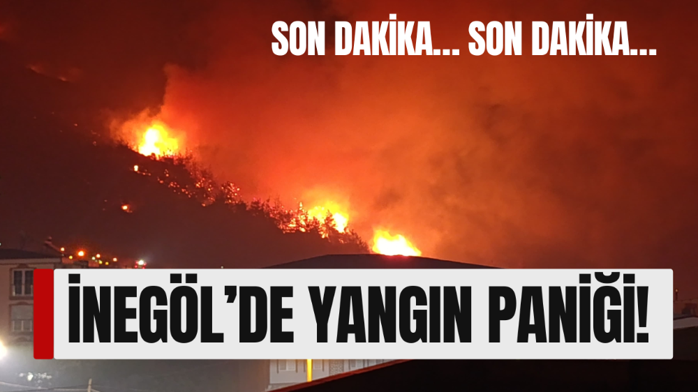 İNEGÖL’DE YANGIN PANİĞİ: KÖYLER ALARMA GEÇTİ