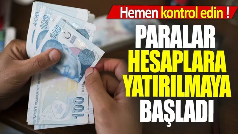 O Paralar Hesaplara Yatırılmaya Başladı