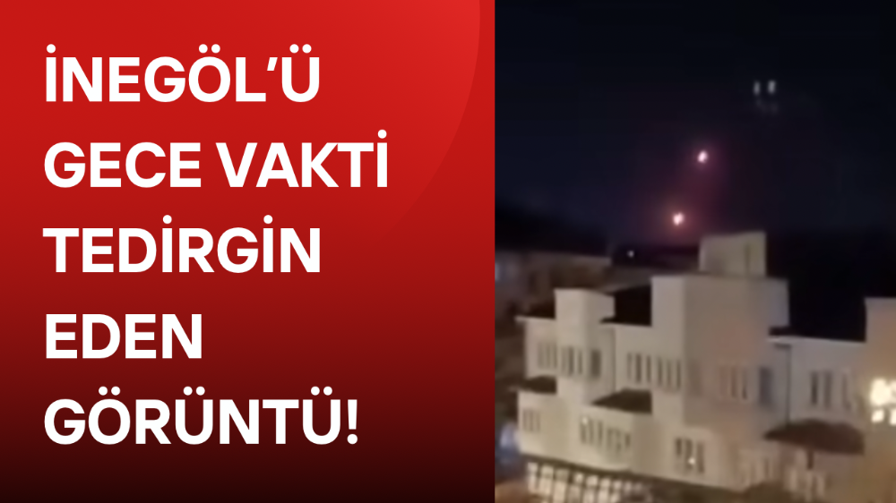 İnegöl’de Gökyüzünde Görülen Işıklı Cisimler Heyecana Yol Açtı