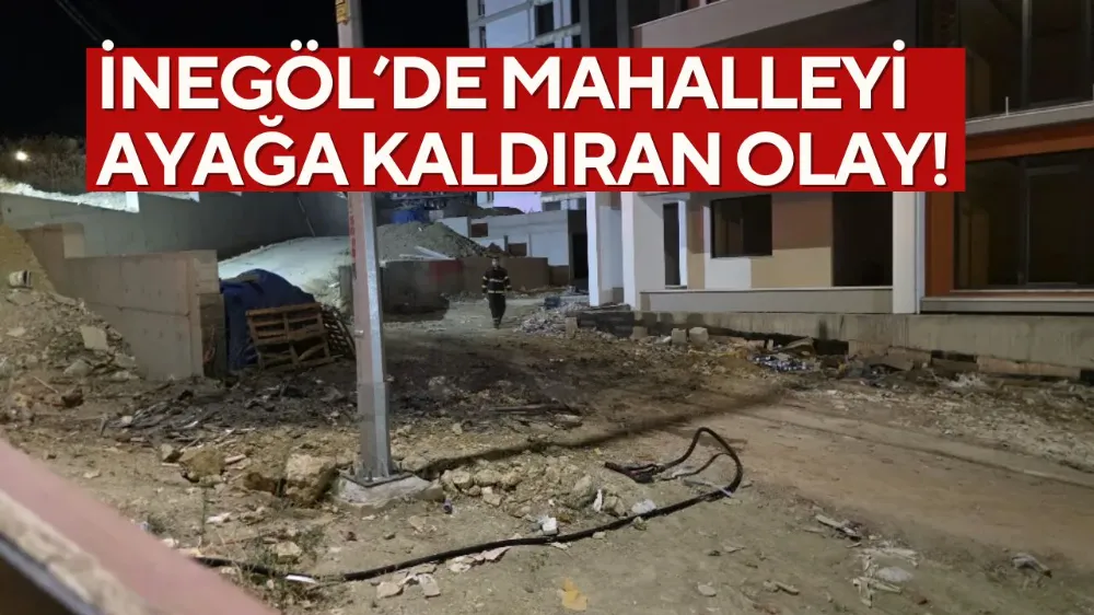 İnşaat Önünde Çöp Yakan Bekçi Mahalleliyi Ayağa Kaldırdı