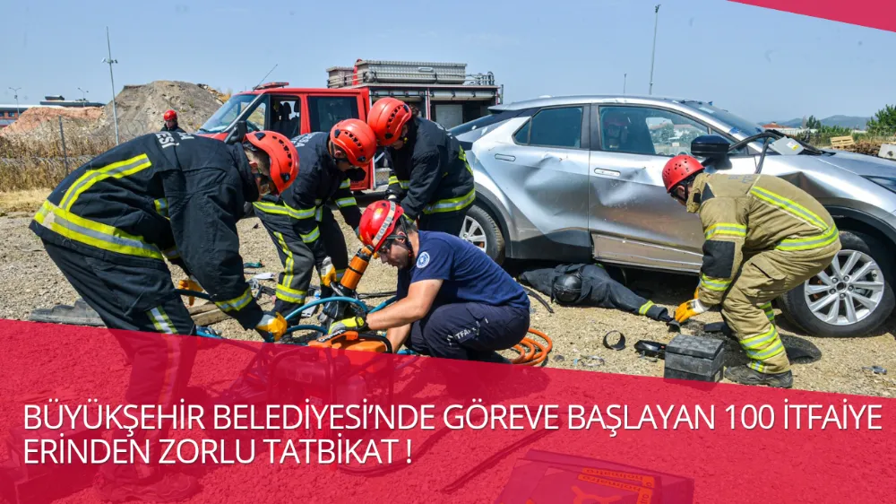 BURSA İTFAİYESİNDEN NEFES KESEN TATBİKAT
