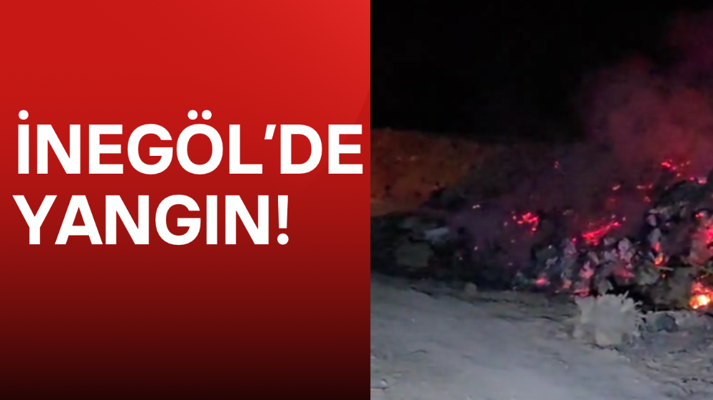 İnegöl’de yangın!