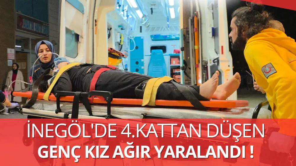 Çamaşır asarken 4. kattan düşen genç kız ağır yaralandı !