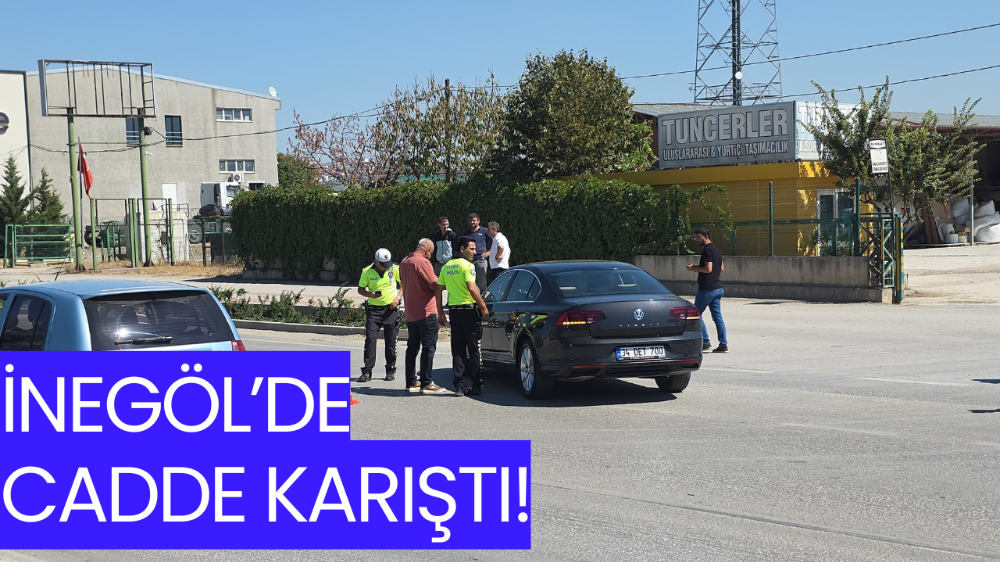 İnegöl’de otomobilin çarptığı bisikletli yaralandı