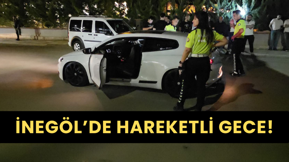 İnegöl’de Driftçi Sürücü Aracını Bırakıp Kaçtı