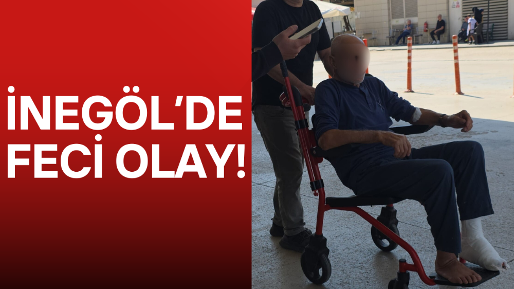 İnegöl’de olaylı pazar! Feci şekilde…