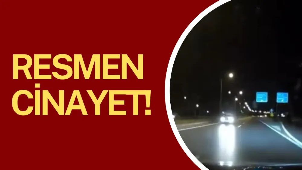 Ters şeride girip otoyolda korku dolu anlar yaşattı !