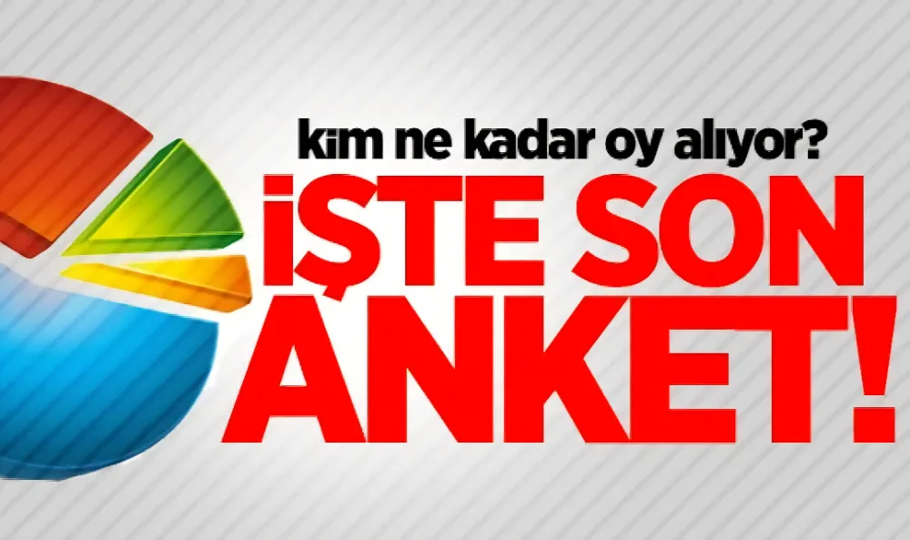 Son Anket Yayınlandı : Birinci Parti Değişmedi