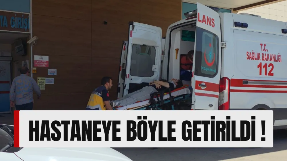 Genç motosiklet sürücüsü hastanelik oldu !