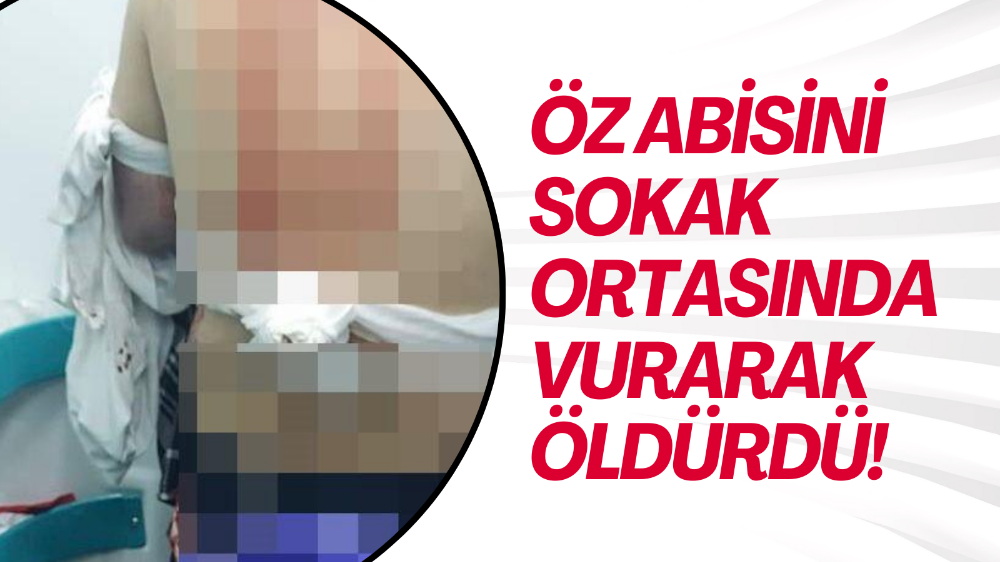 Türkiye bu olayı konuşuyor! Abisini sokak ortasında öldürdü