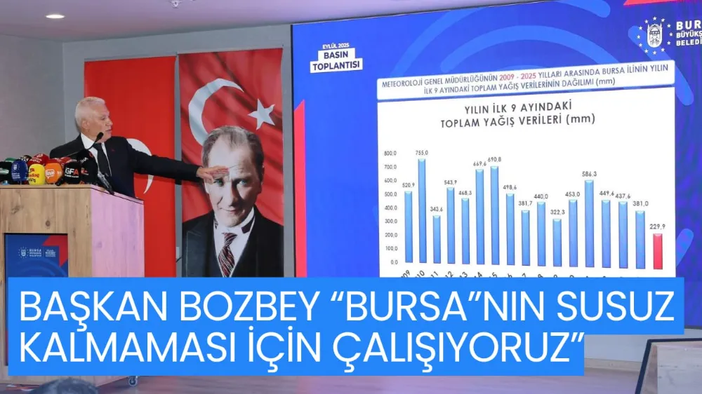 “BURSA”NIN SUSUZ KALMAMASI İÇİN ÇALIŞIYORUZ”