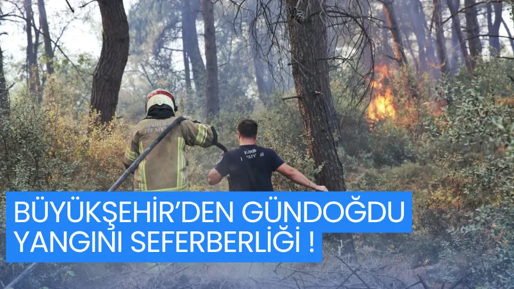 BÜYÜKŞEHİR’DEN GÜNDOĞDU YANGINI SEFERBERLİĞİ