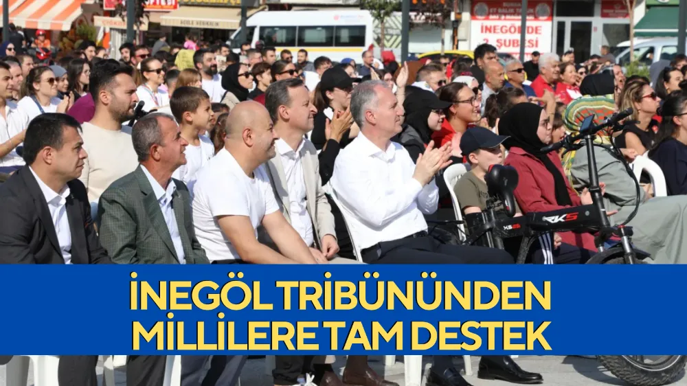 İnegöl Tribününden Millilere Tam Destek