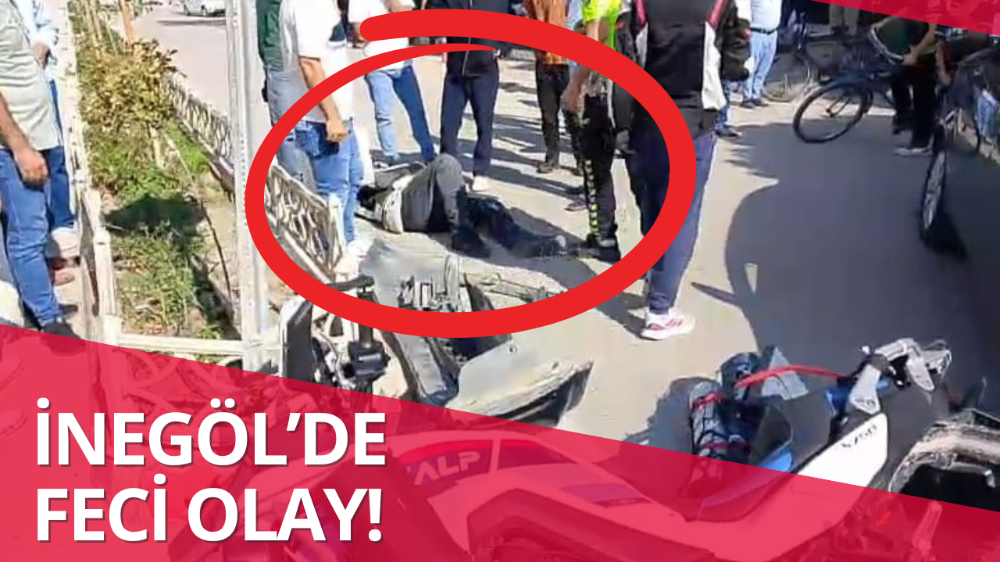 İnegöl’de korku dolu anlar!
