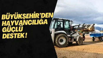 BÜYÜKŞEHİR’DEN HAYVANCILIĞA GÜÇLÜ DESTEK