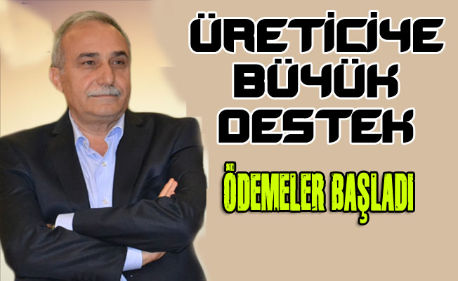 ÜRETİCİYE BÜYÜK DESTEK