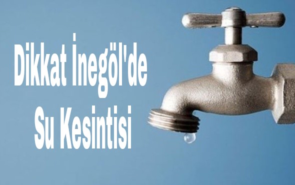 Dikkat Su Kesintisi