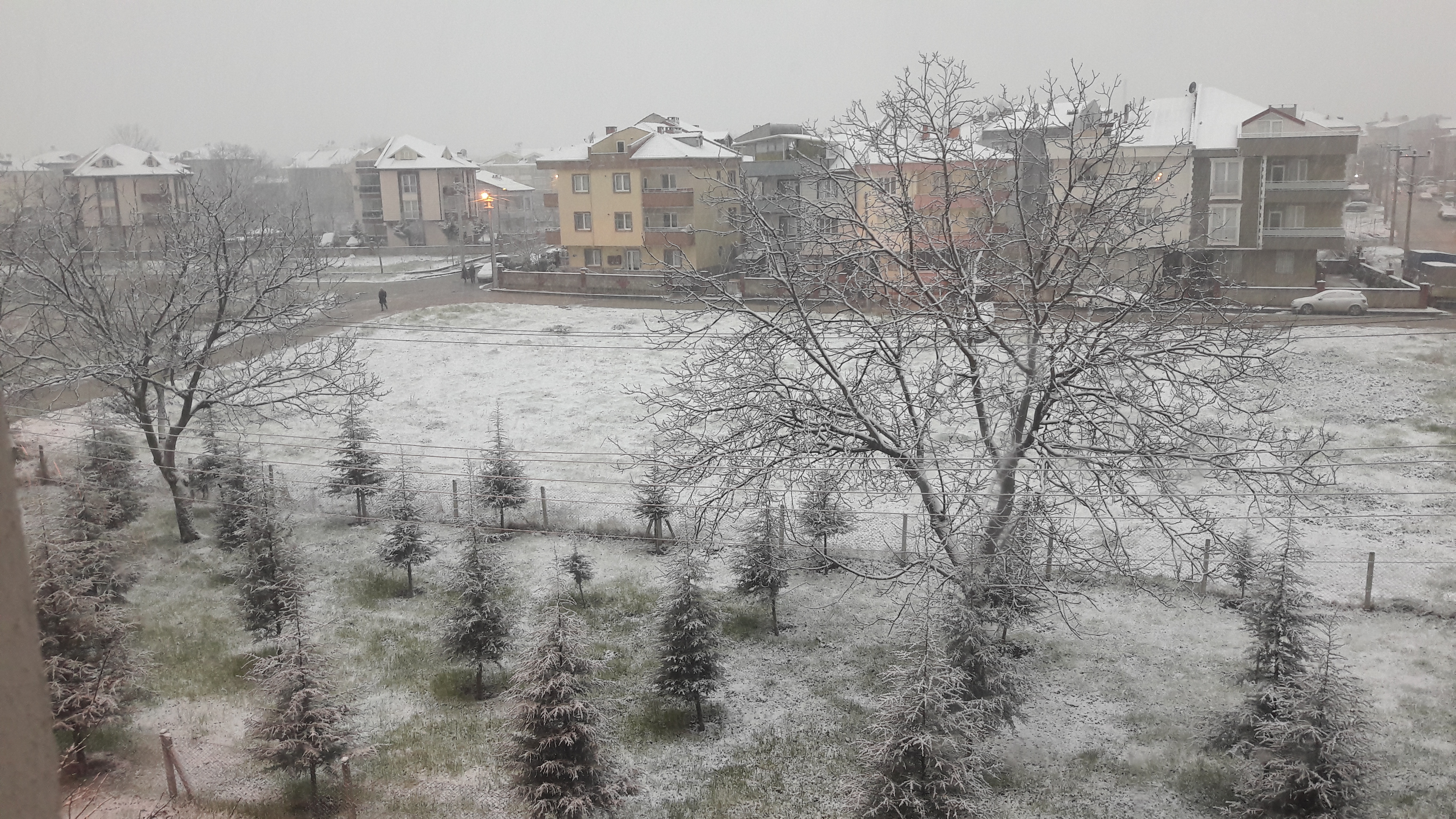 Ve Beklenen Kar Şehir Merkezinde