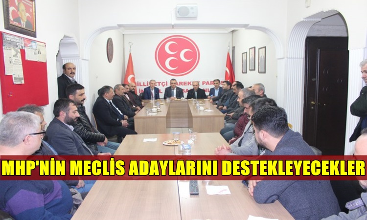 MHP’nin meclis üyelerini destekleyecekler