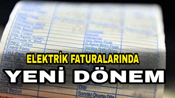 O İbare Yeni Faturada Olmayacak