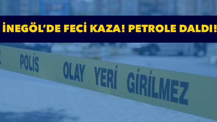 Kontrolden Çıkan Araç Petrole Daldı