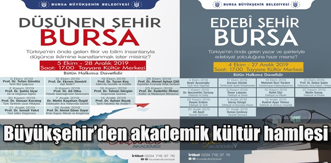 Büyükşehir’den akademik kültür hamlesi