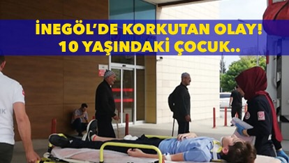 Küçük çocuğun üzerine Demir kapı düştü