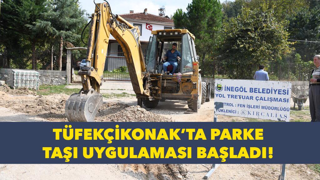 Tüfekçikonak’ta Parke Taşı Uygulaması Başladı