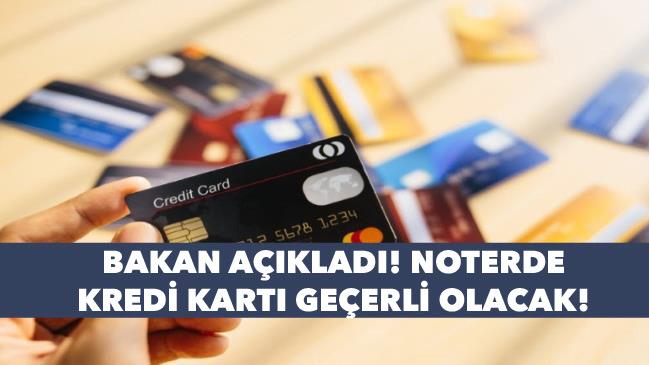 Noterlerede Kredi Kartı Seçeneği Geliyor