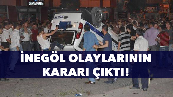 İnegöl olaylarında kritik karar
