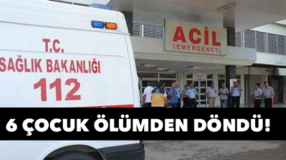 Bursa’da çocuklar ölümden döndü