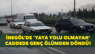 Ana yoldan karşıya geçmeye kalktı canından oluyordu