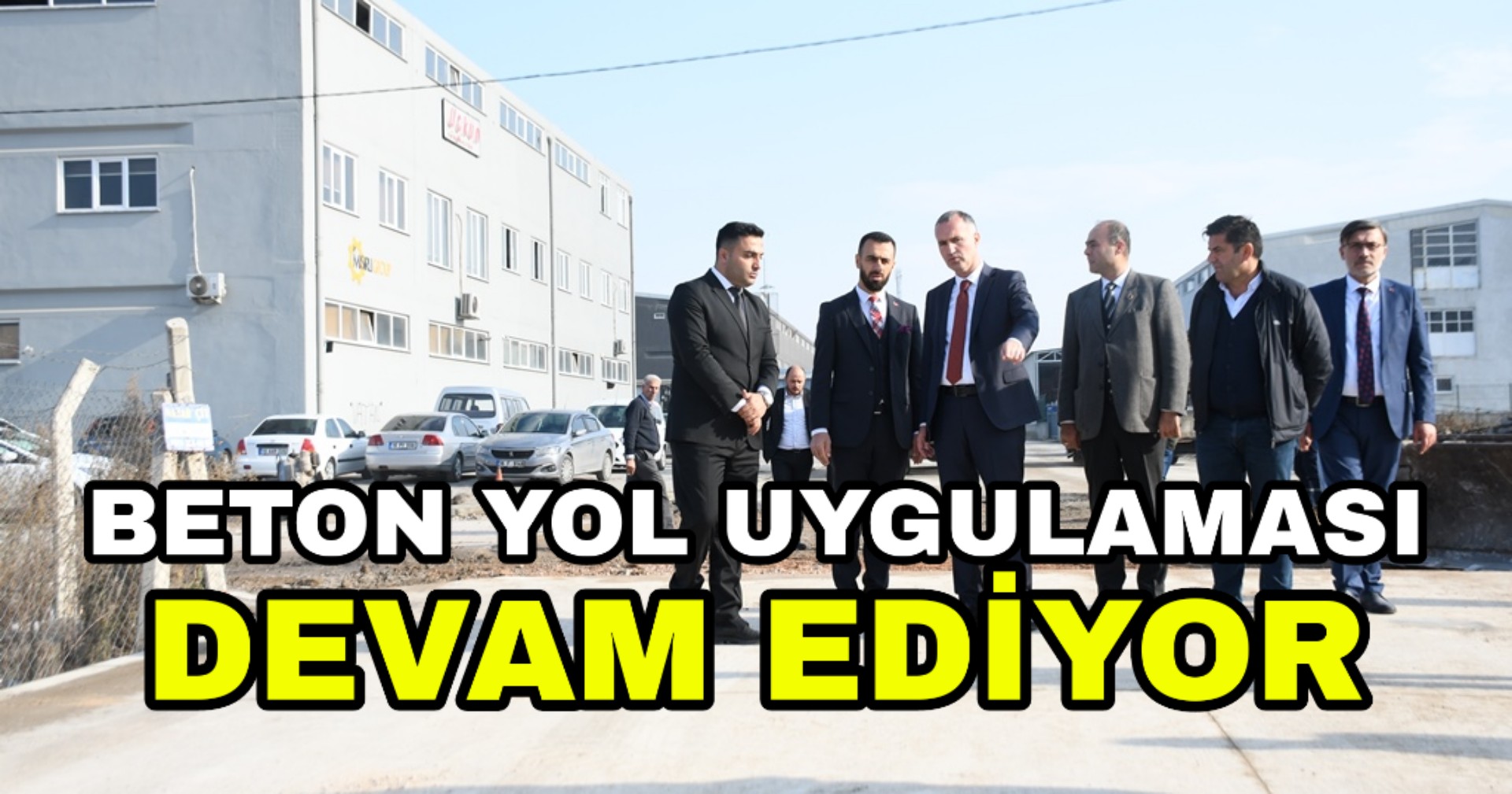 Beton yol uygulaması devam ediyor