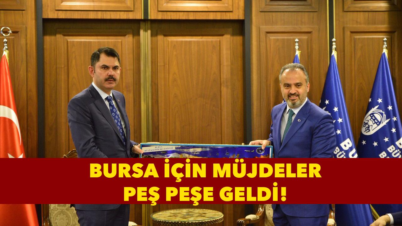 Bursa için müjdeler peş peşe geldi