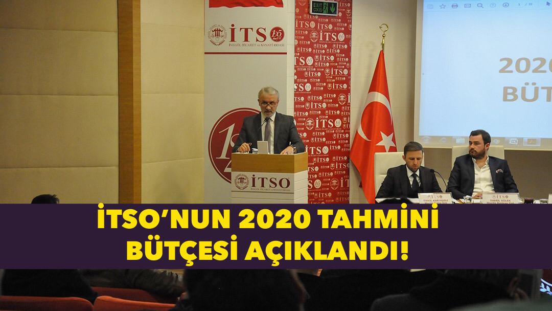 İTSO 2020 Tahmini Bütçesi Belli Oldu