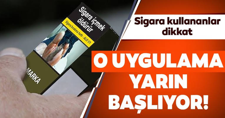 Sigara paketlerinde düzenleme